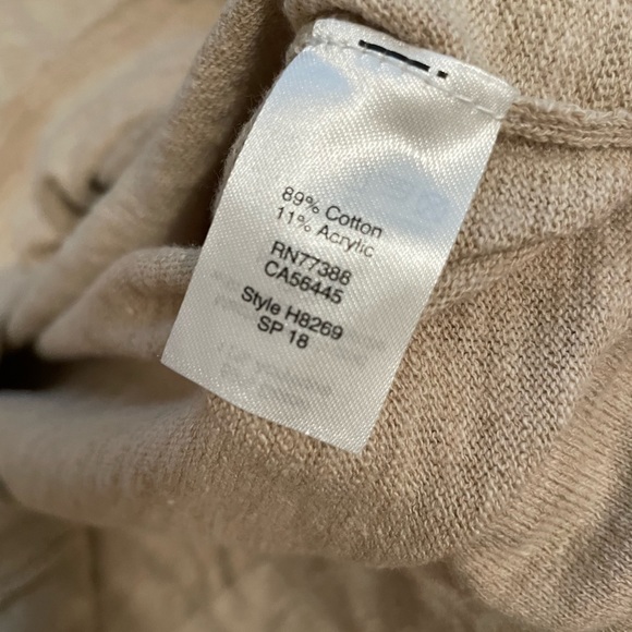 J. Crew Women’s Tan Cold Shoulder Top Small - Picture 4 of 6